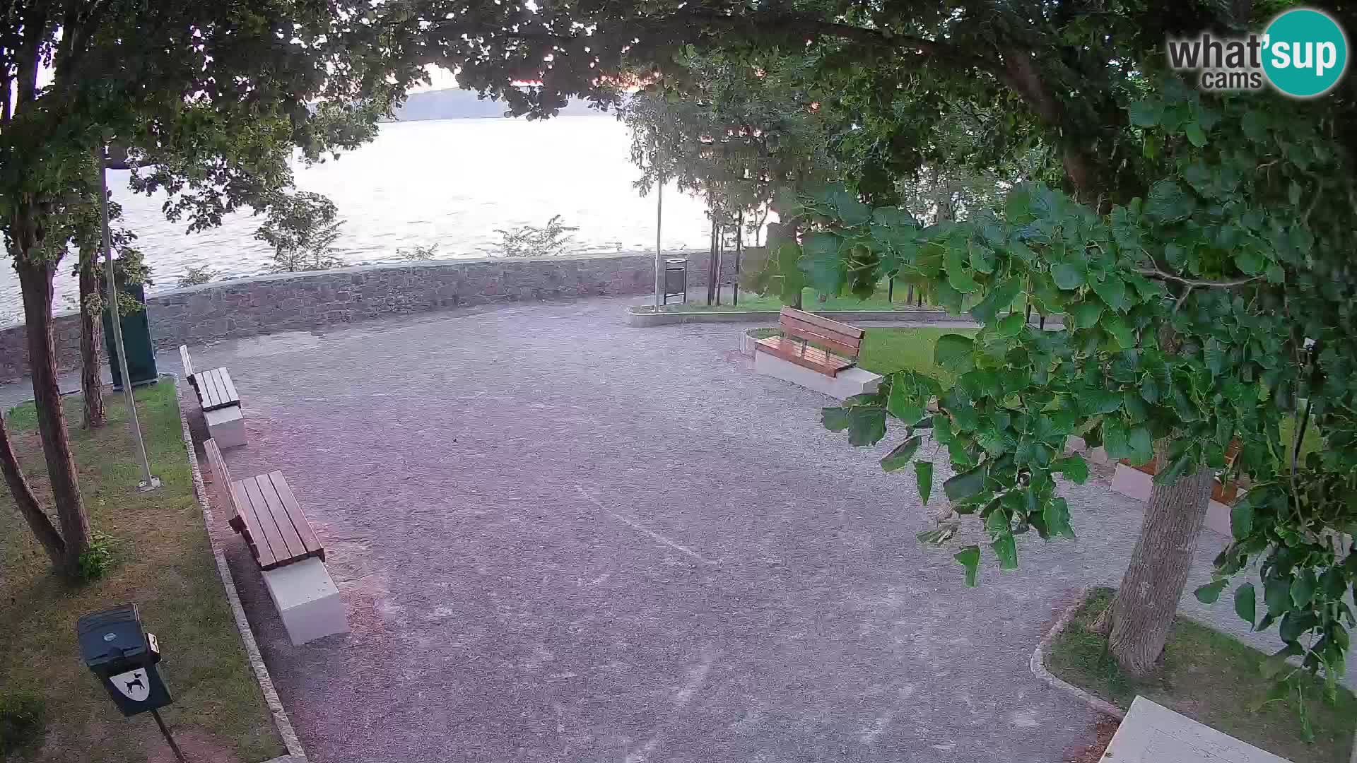 Senj Live Cam – Writers’ Park and the Velebit Channel
