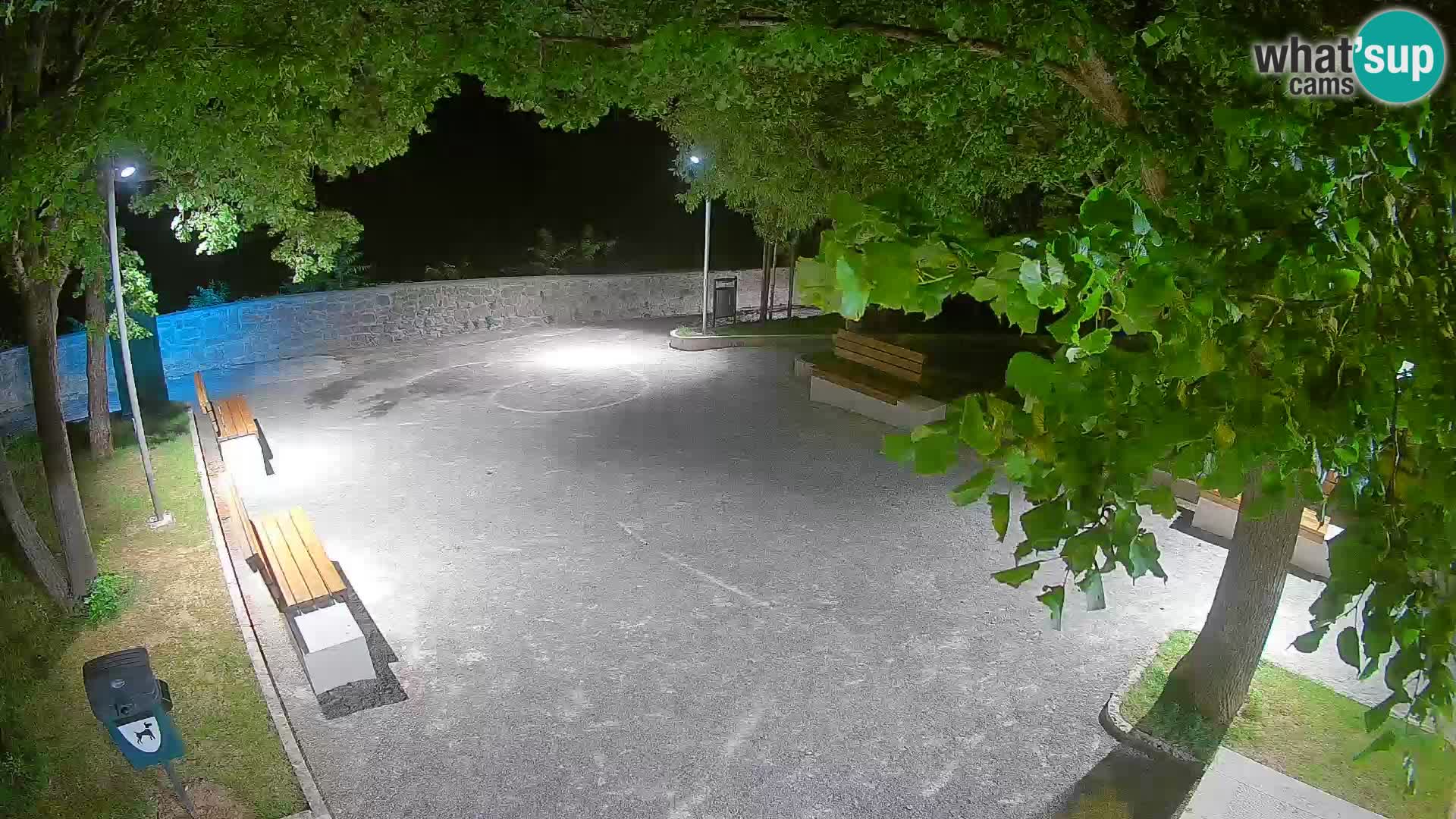 Senj Live Webcam – Schriftstellerpark und Velebit-Kanal