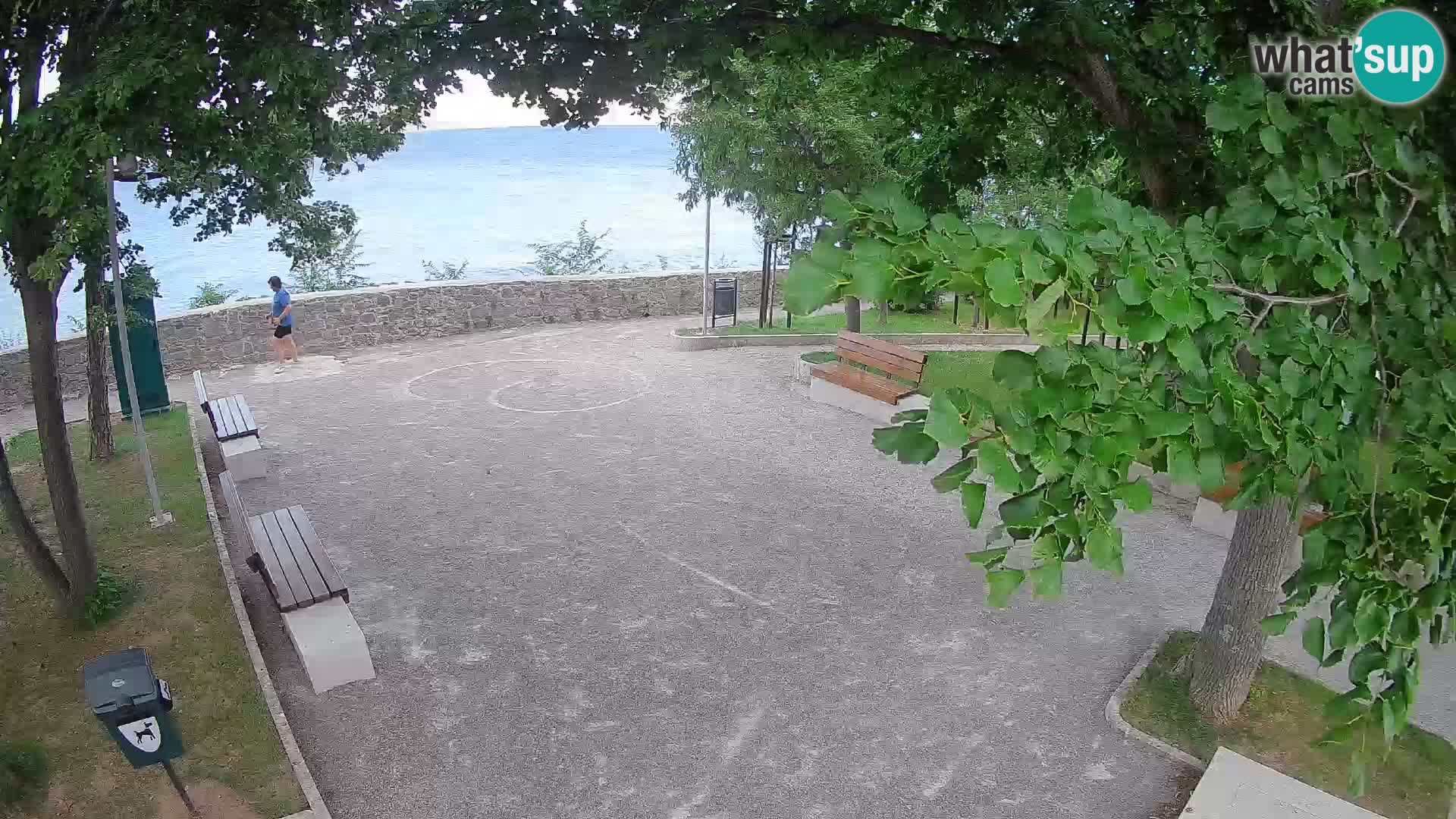 Senj Live Cam – Writers’ Park and the Velebit Channel