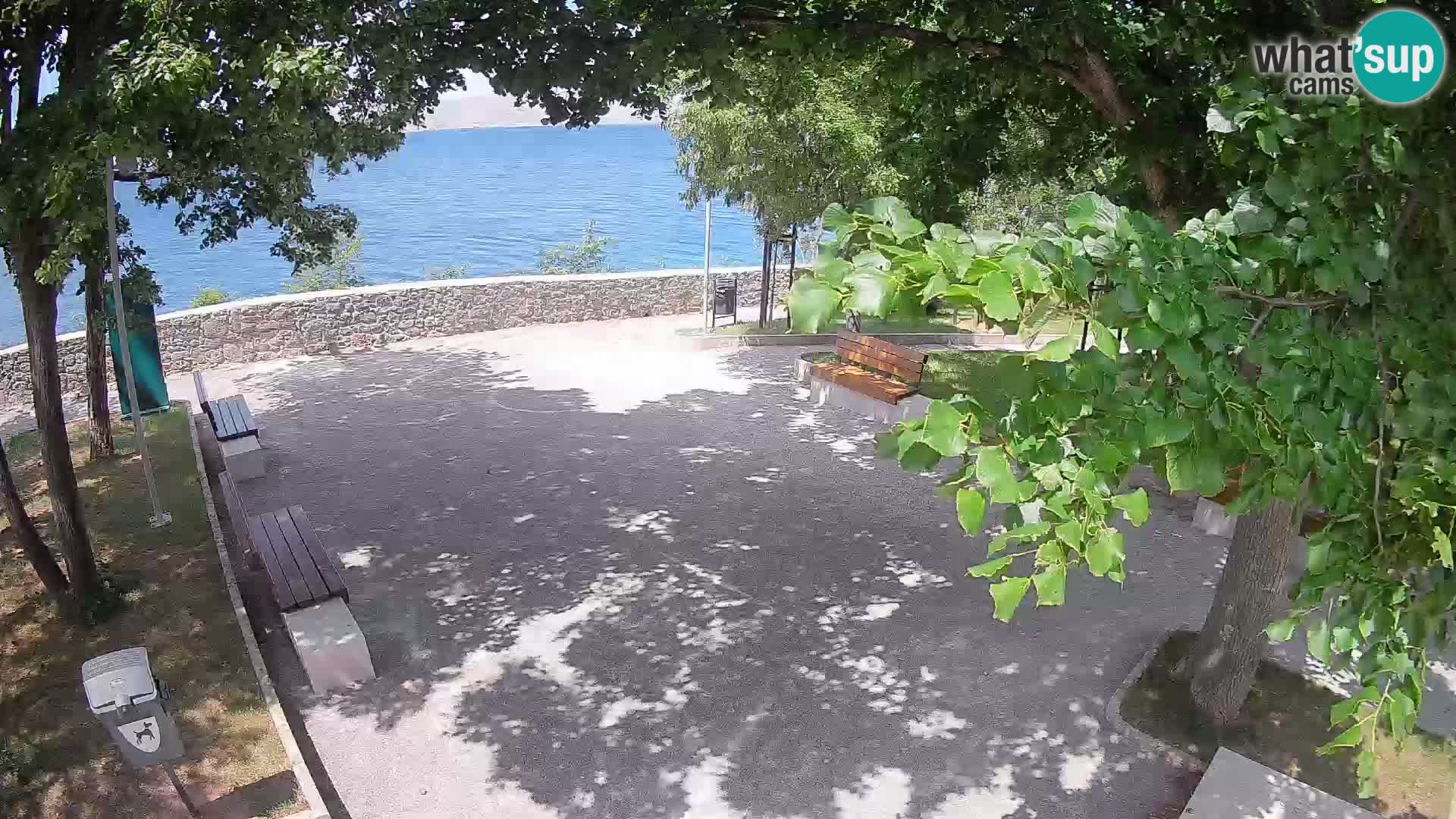 Senj Live Cam – Writers’ Park and the Velebit Channel