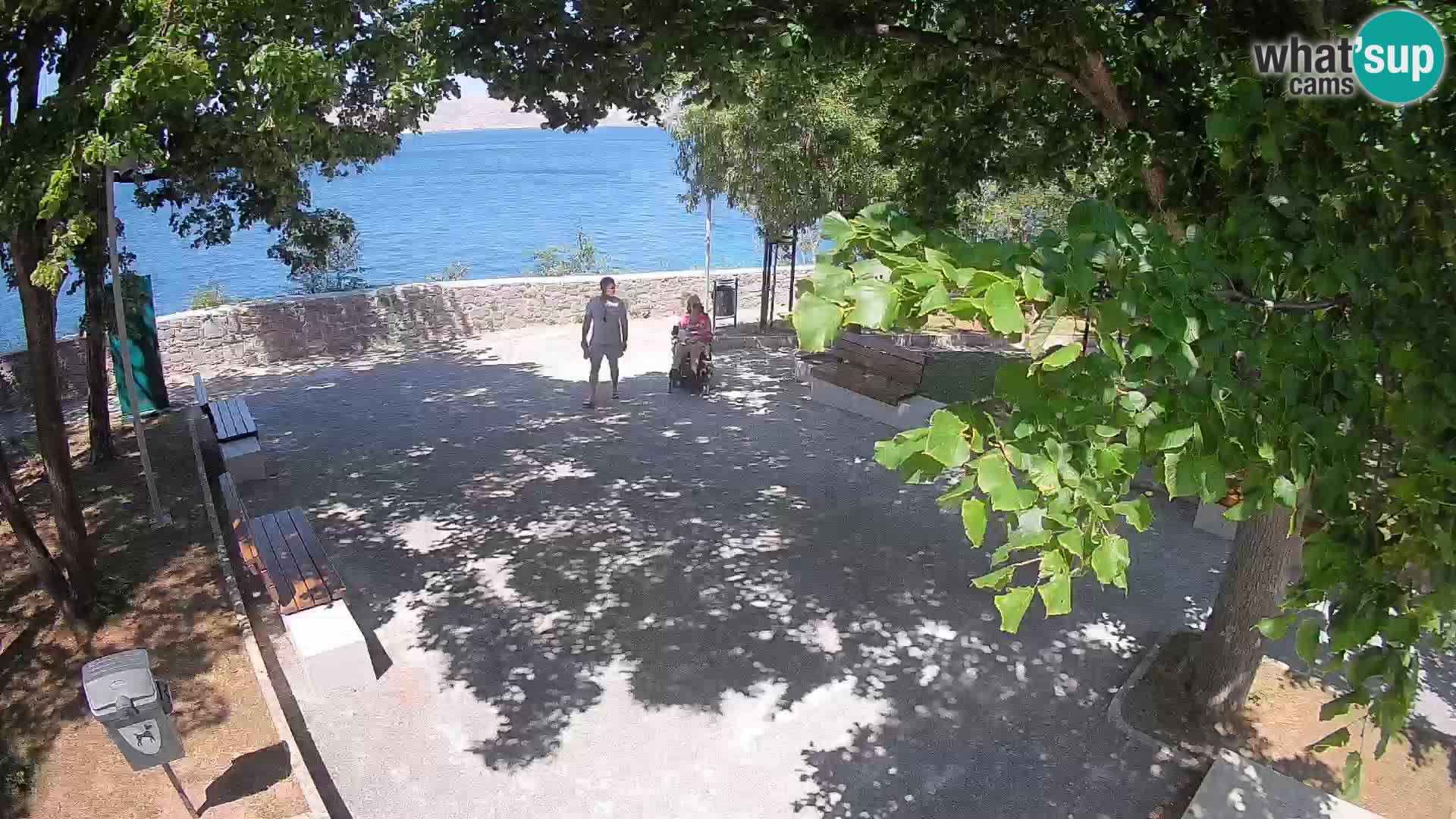Senj Live Cam – Writers’ Park and the Velebit Channel
