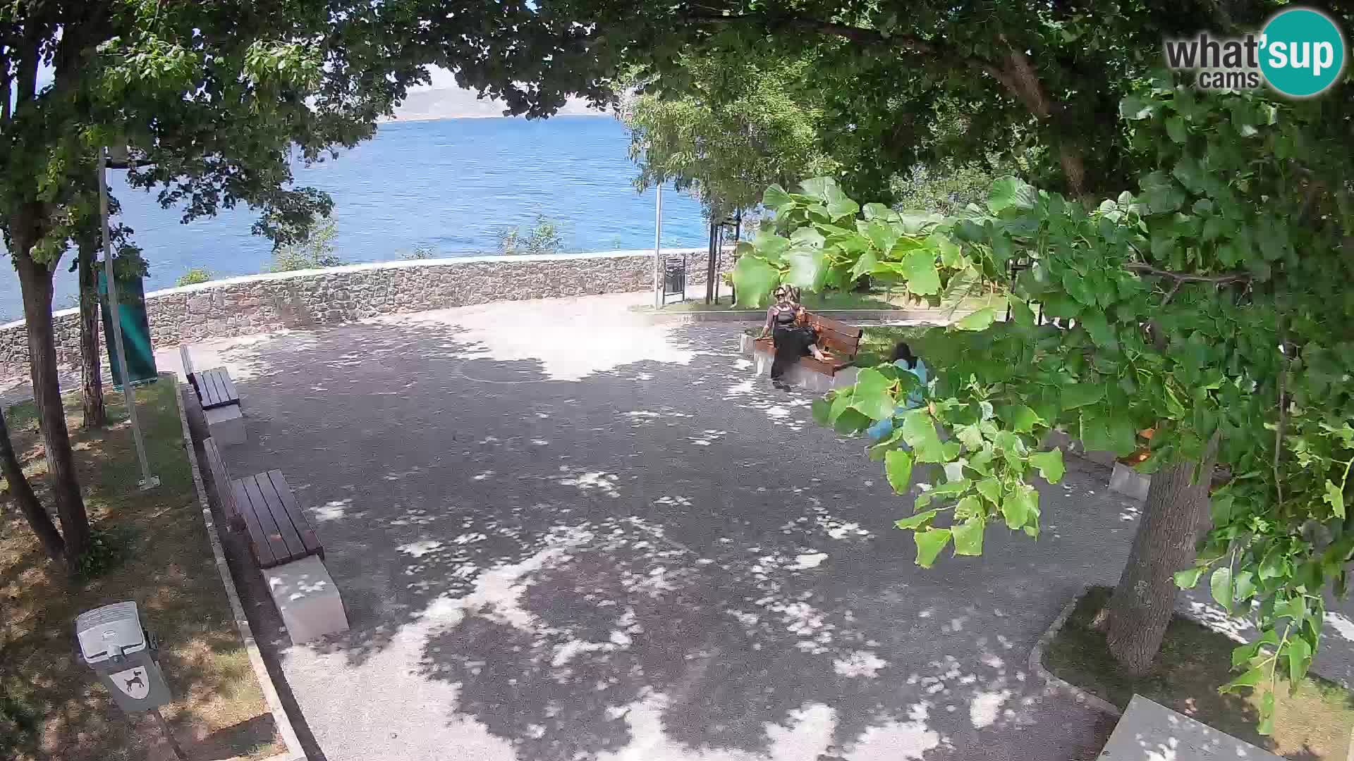 Senj Live Cam – Writers’ Park and the Velebit Channel