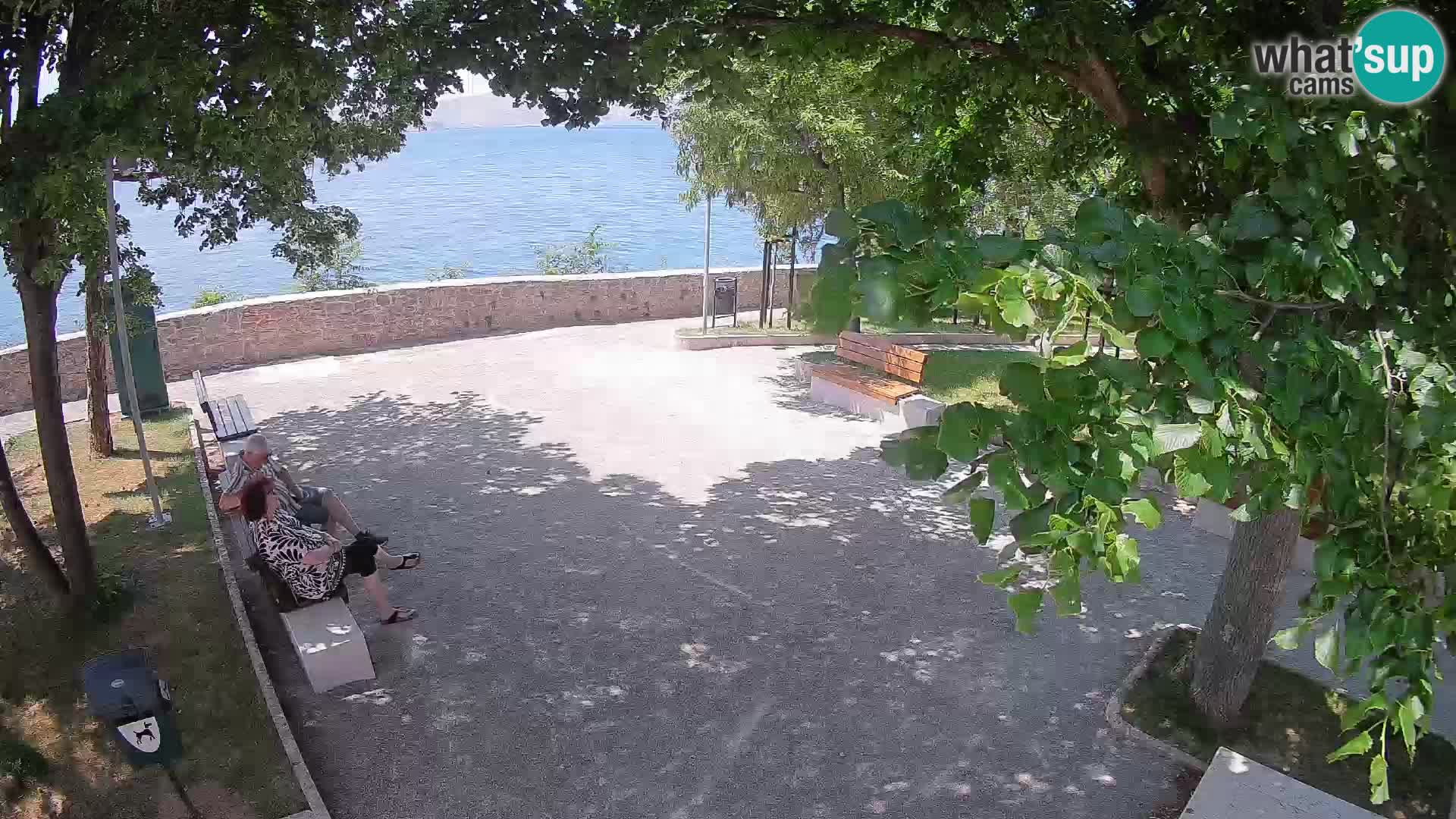 Senj Live Webcam – Schriftstellerpark und Velebit-Kanal