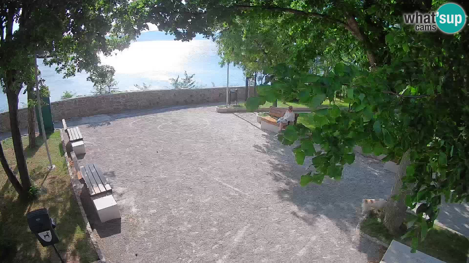 Senj Live Cam – Writers’ Park and the Velebit Channel