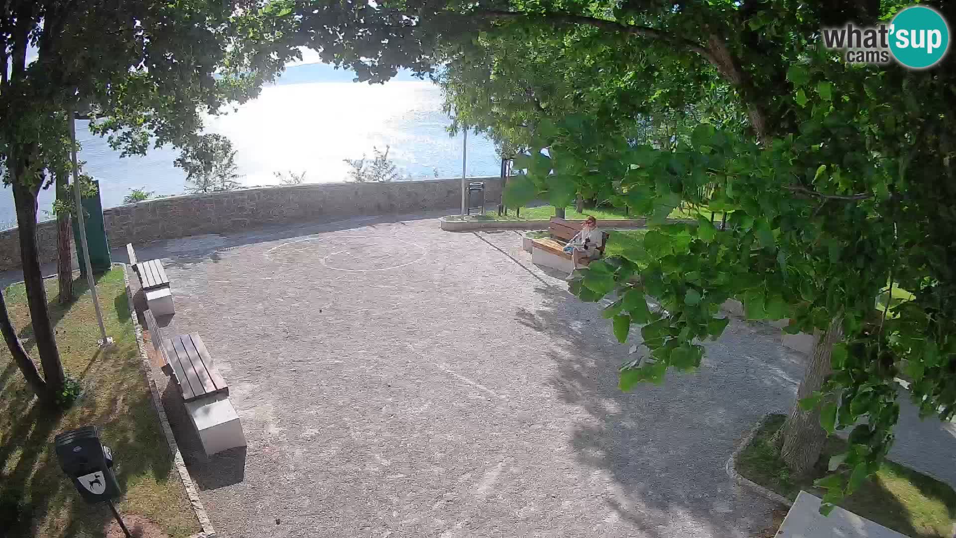 Senj Live Cam – Writers’ Park and the Velebit Channel