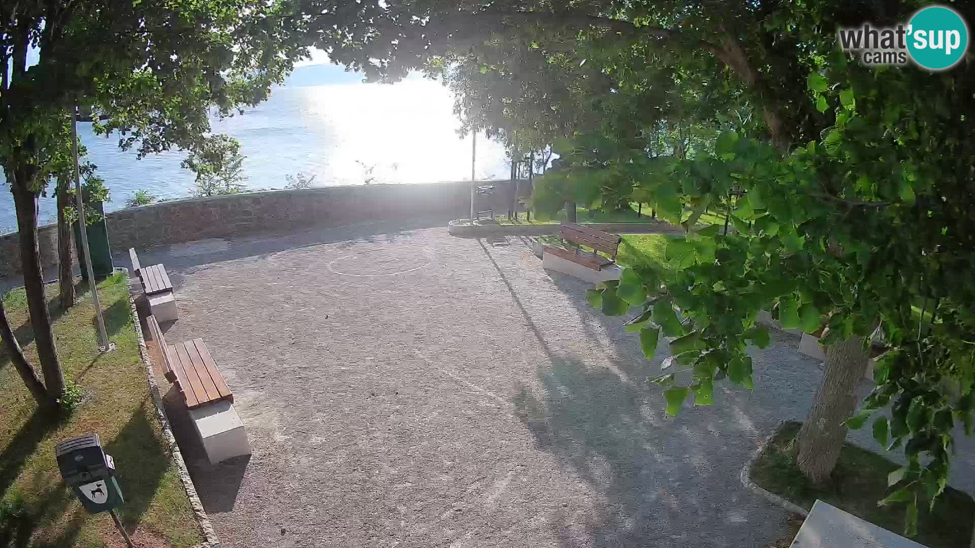 Senj Live Cam – Writers’ Park and the Velebit Channel