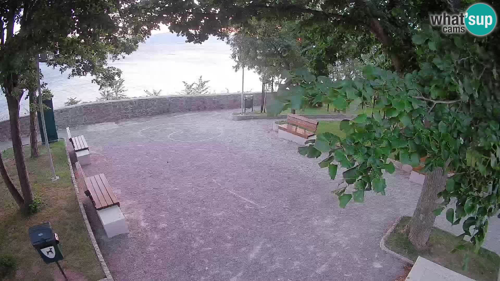 Senj Live Cam – Writers’ Park and the Velebit Channel