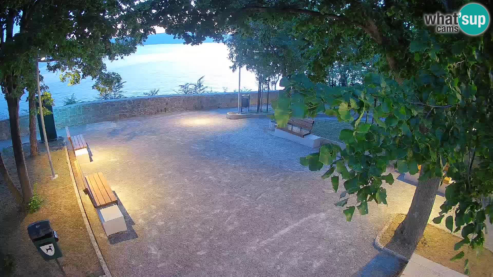 Senj Live Cam – Writers’ Park and the Velebit Channel