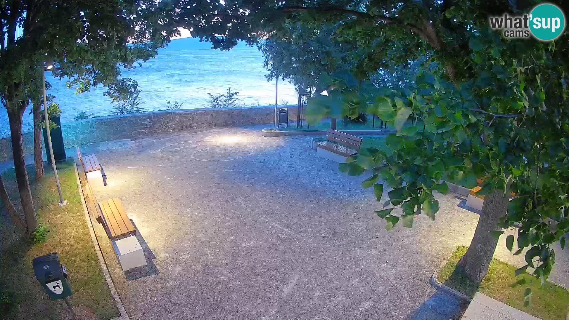 Senj Live Cam – Writers’ Park and the Velebit Channel