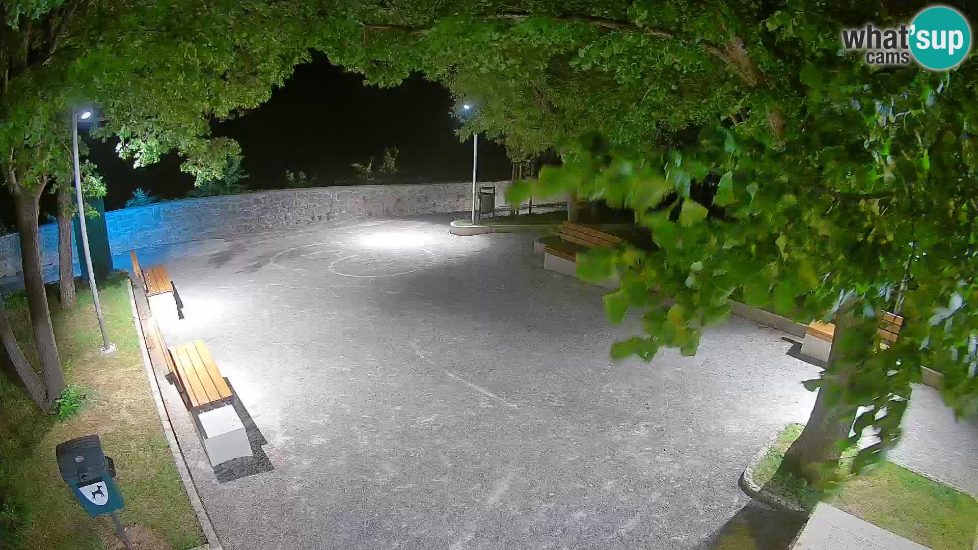 Senj Live Webcam – Schriftstellerpark und Velebit-Kanal