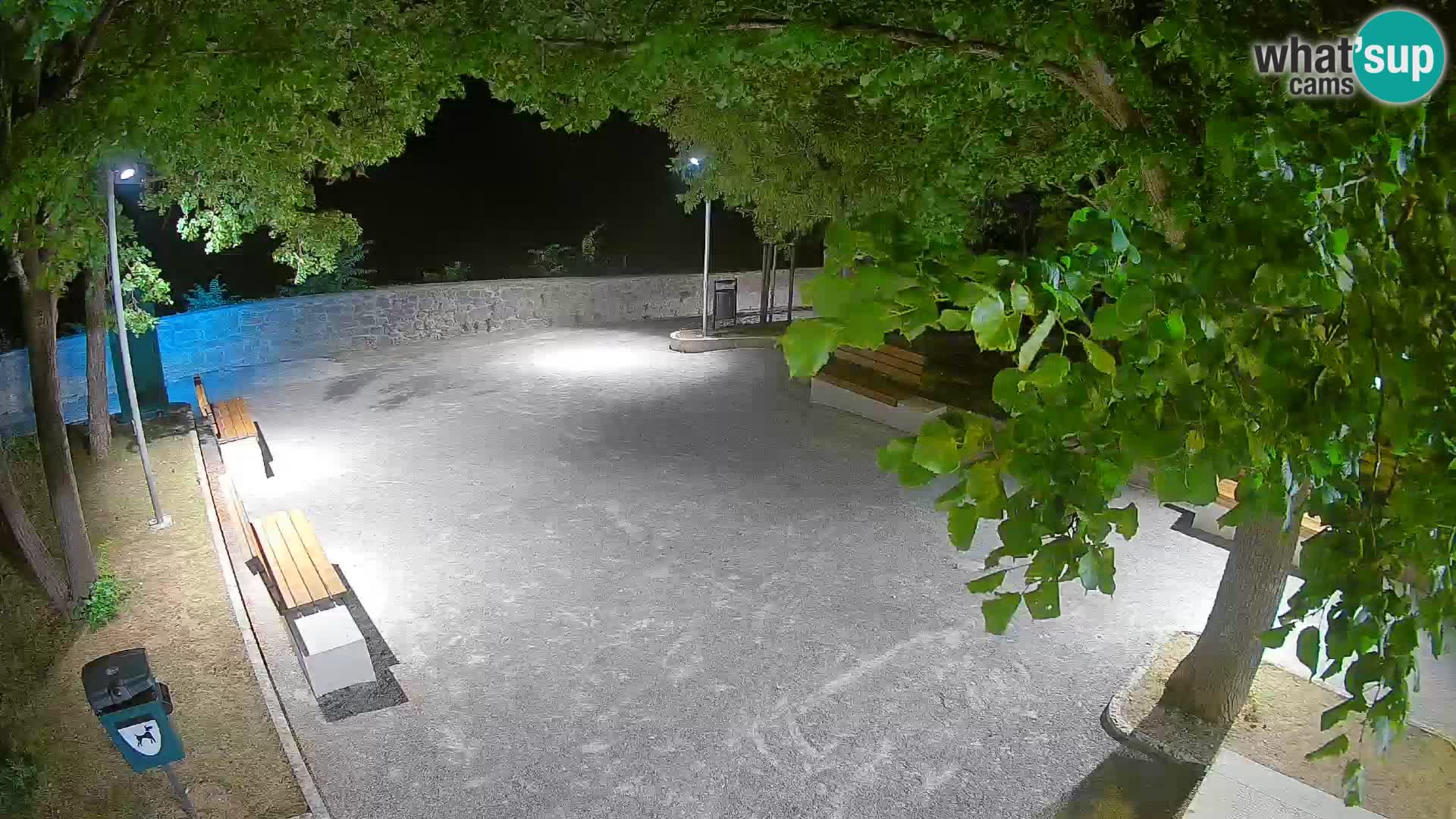 Senj Live Cam – Writers’ Park and the Velebit Channel