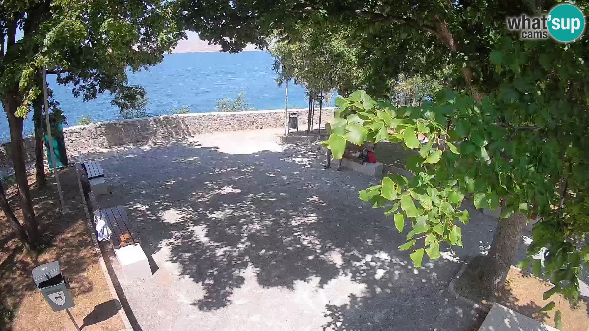 Senj Live Cam – Writers’ Park and the Velebit Channel