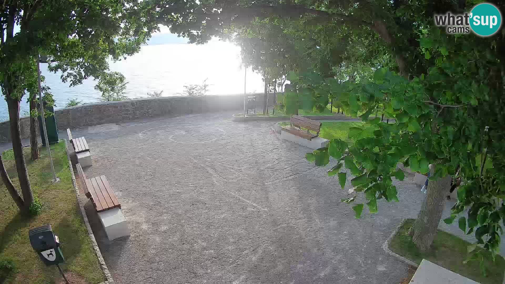 Senj Live Cam – Writers’ Park and the Velebit Channel