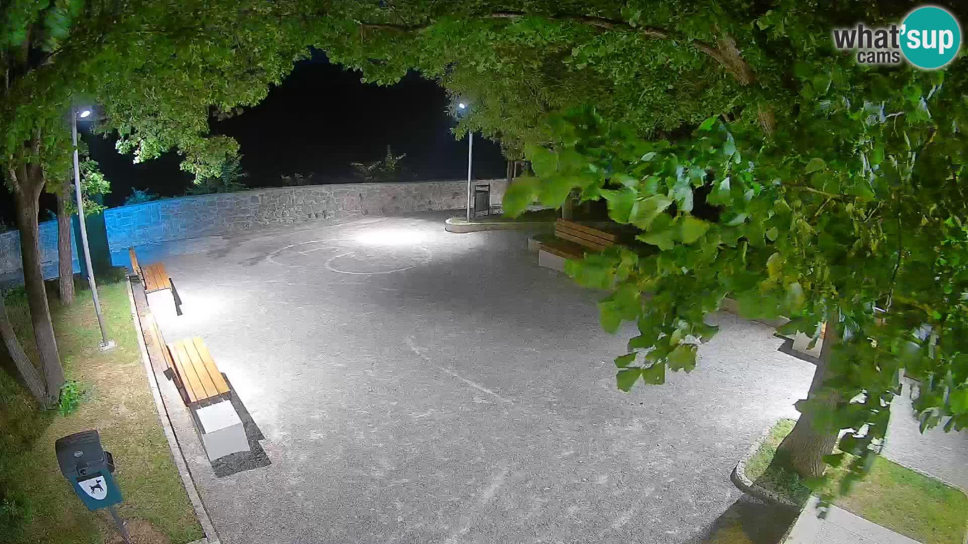 Senj Live Cam – Writers’ Park and the Velebit Channel