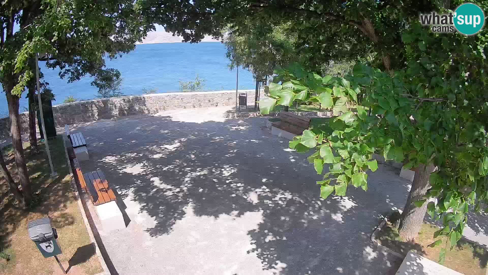 Senj Live Webcam – Schriftstellerpark und Velebit-Kanal