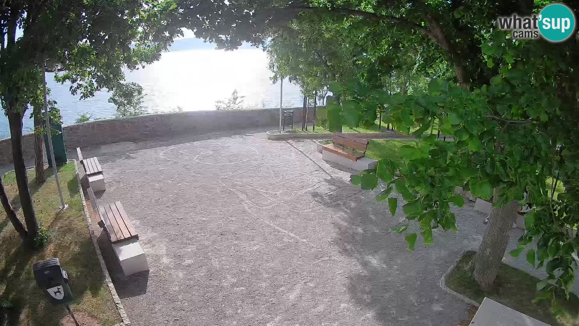Senj Live Cam – Writers’ Park and the Velebit Channel