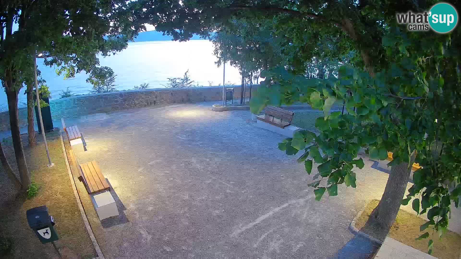 Senj Live Cam – Writers’ Park and the Velebit Channel