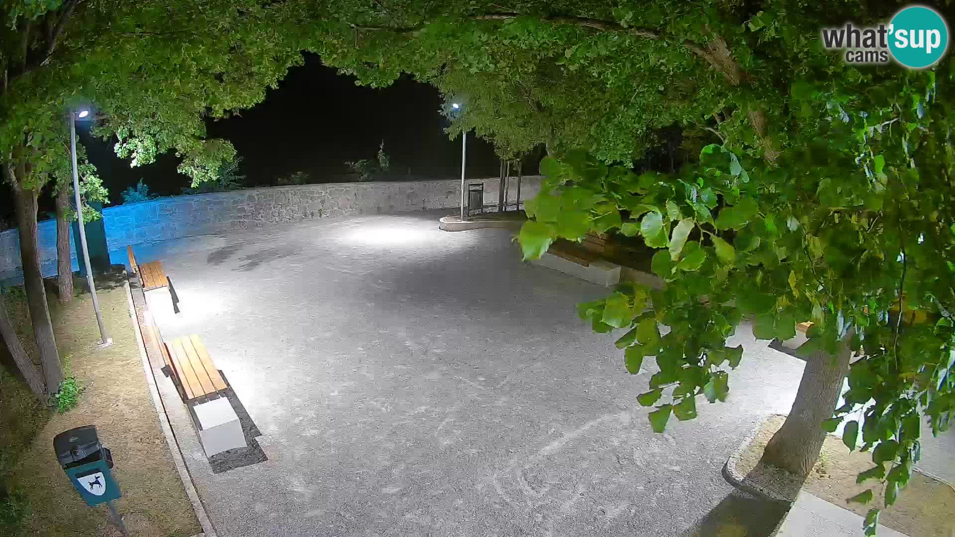 Senj Live Cam – Writers’ Park and the Velebit Channel