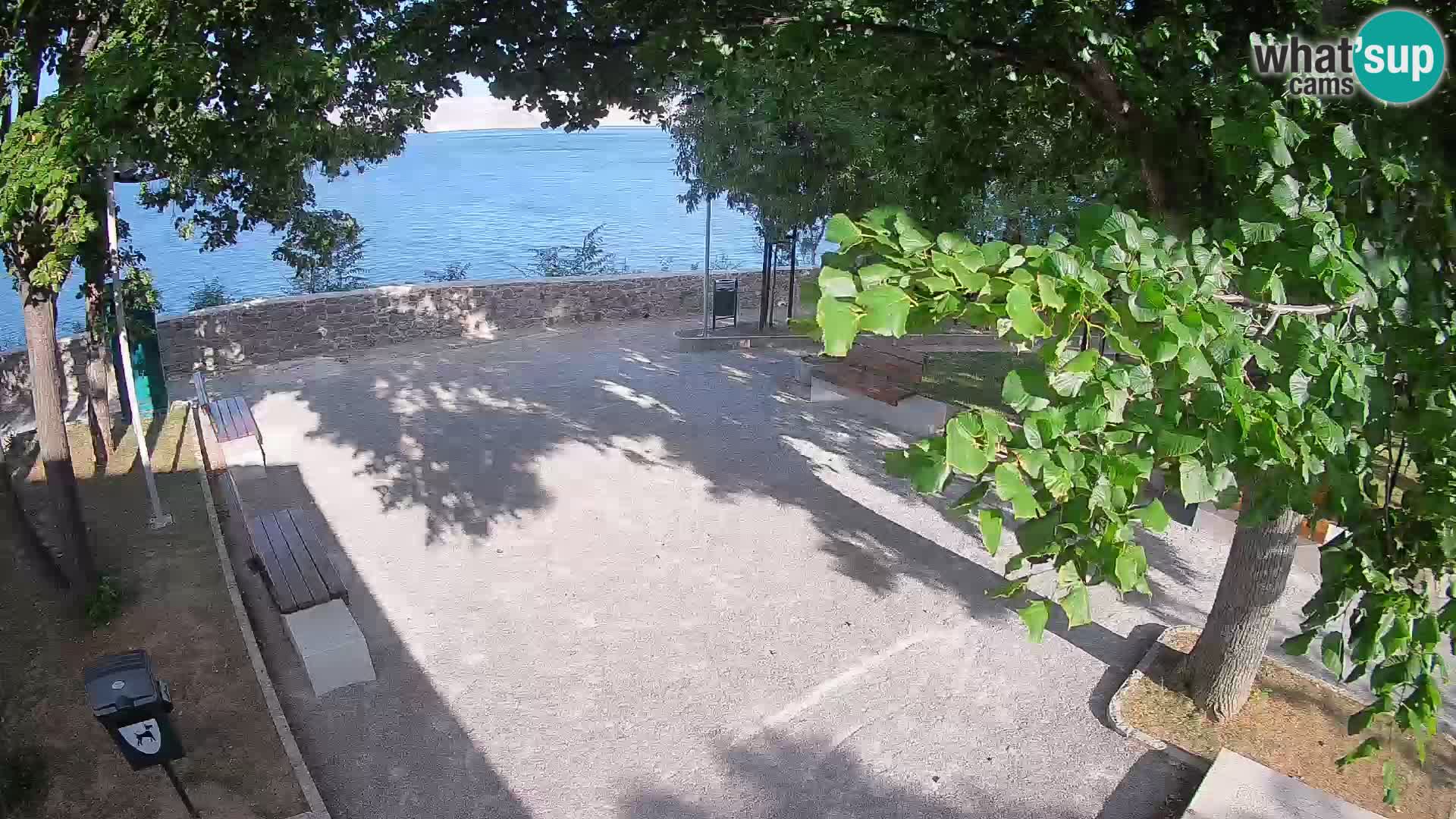 Senj Live Cam – Writers’ Park and the Velebit Channel