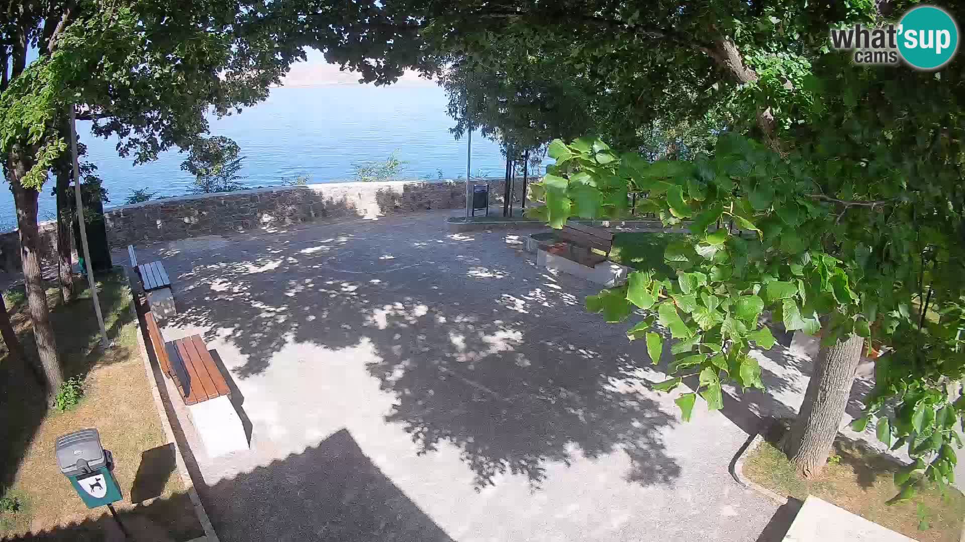 Senj Live Cam – Writers’ Park and the Velebit Channel
