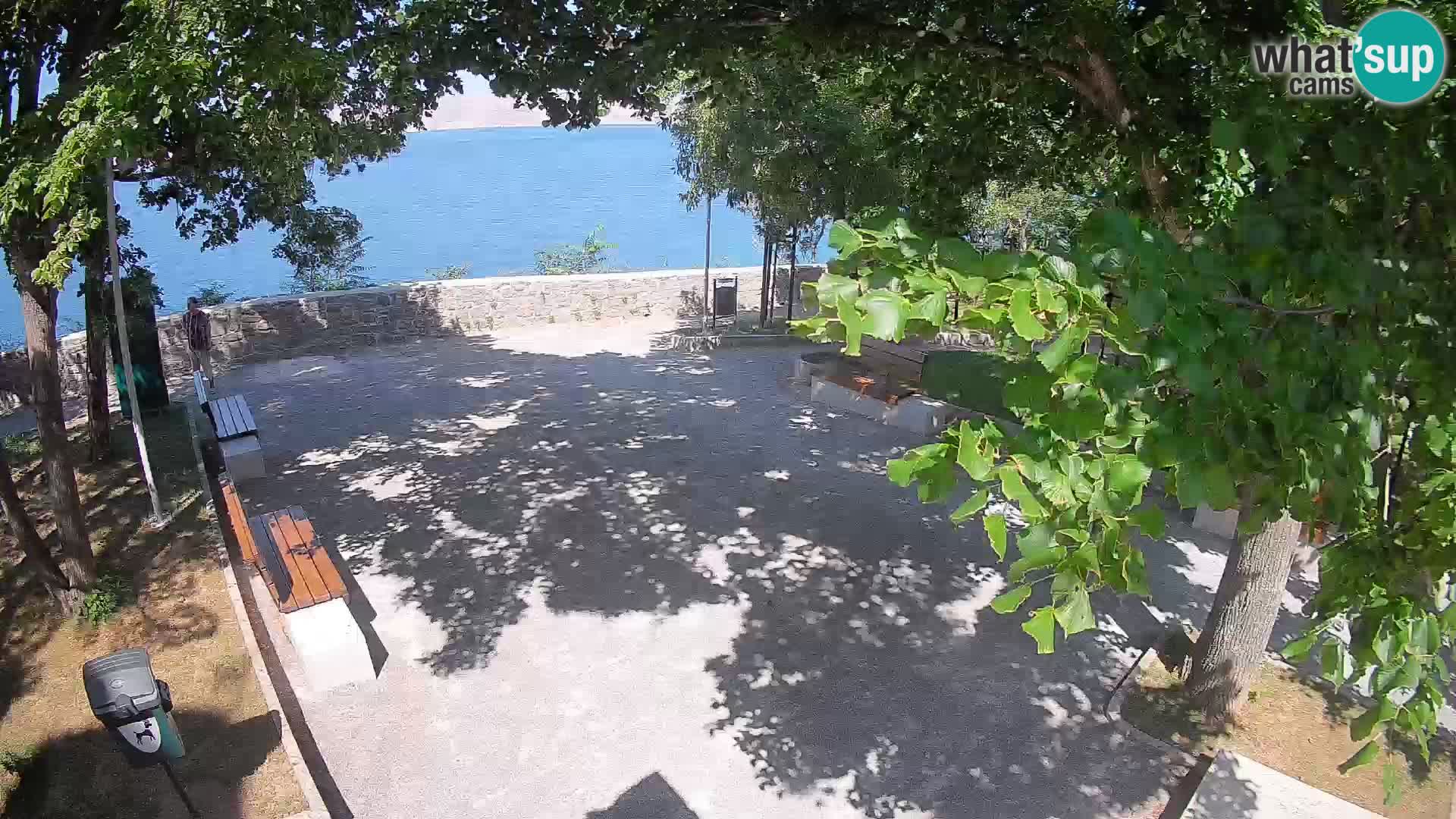 Senj Live Cam – Writers’ Park and the Velebit Channel