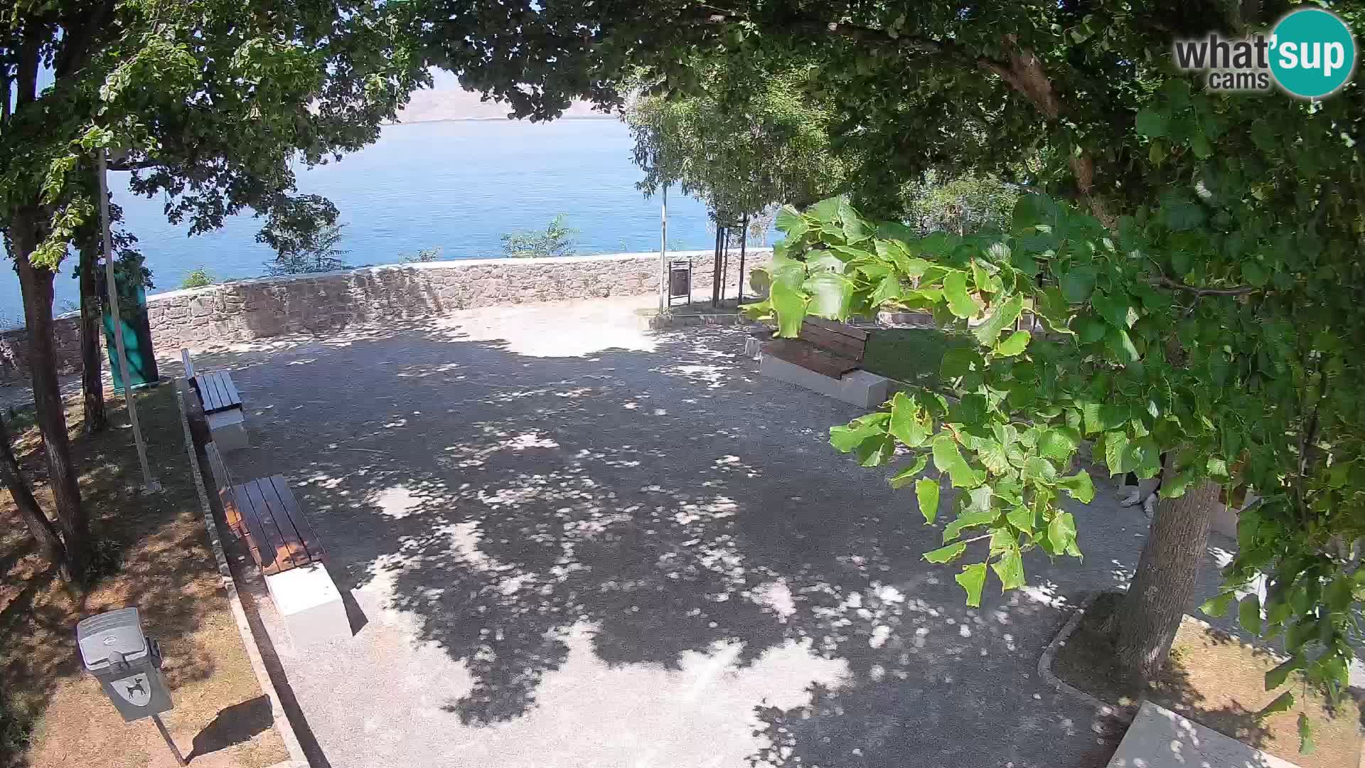 Senj Live Cam – Writers’ Park and the Velebit Channel