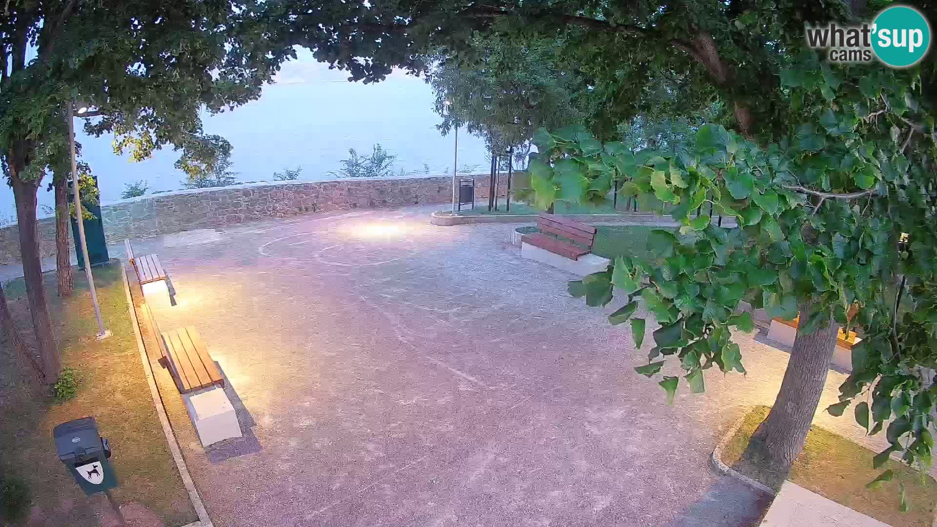 Senj Live Cam – Writers’ Park and the Velebit Channel