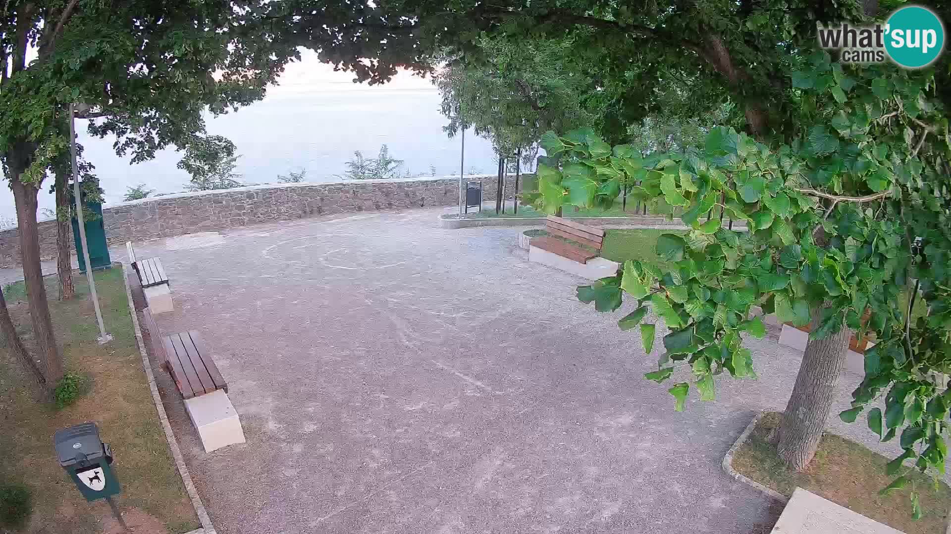 Senj Live Cam – Writers’ Park and the Velebit Channel