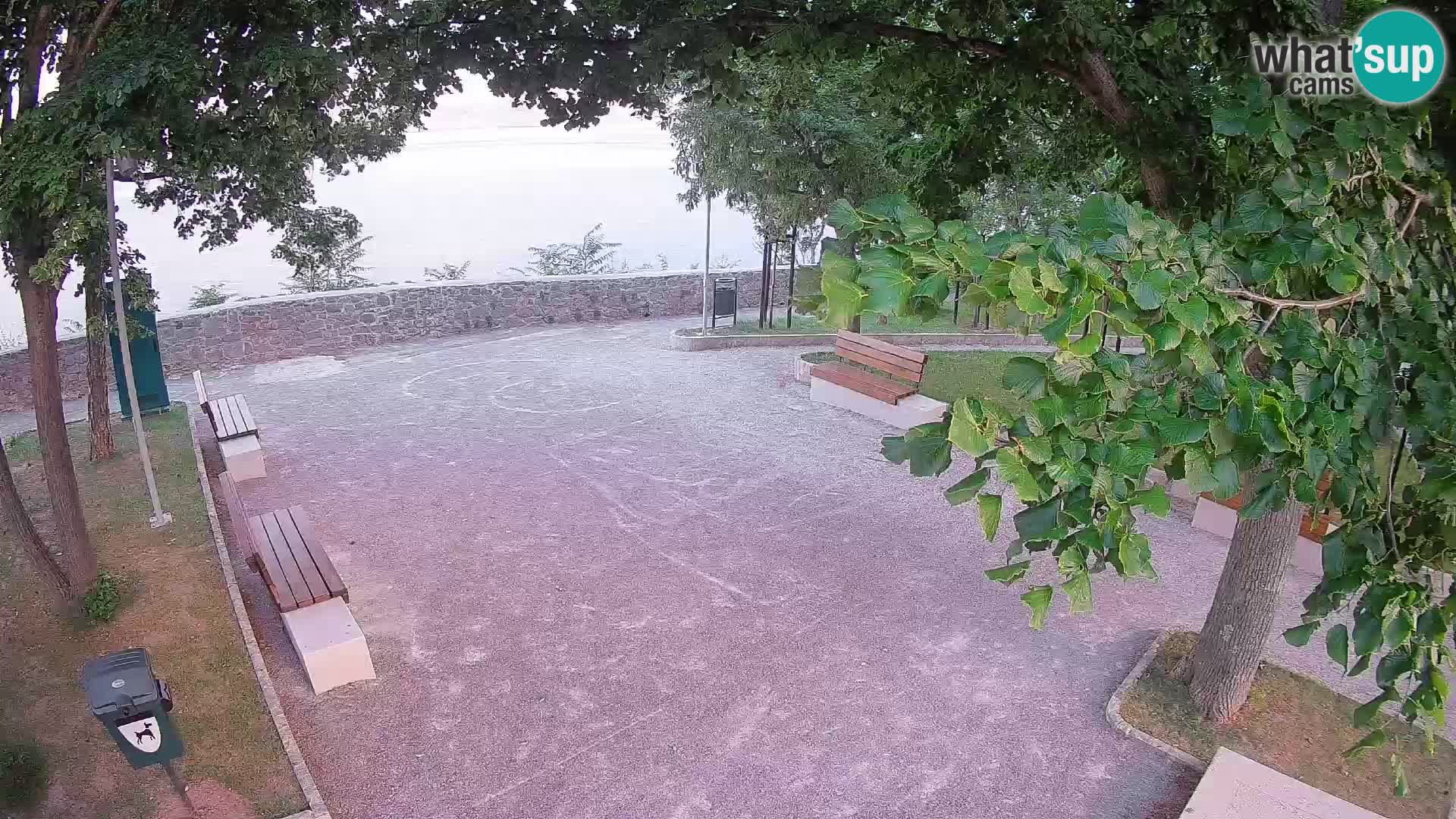 Senj Live Cam – Writers’ Park and the Velebit Channel