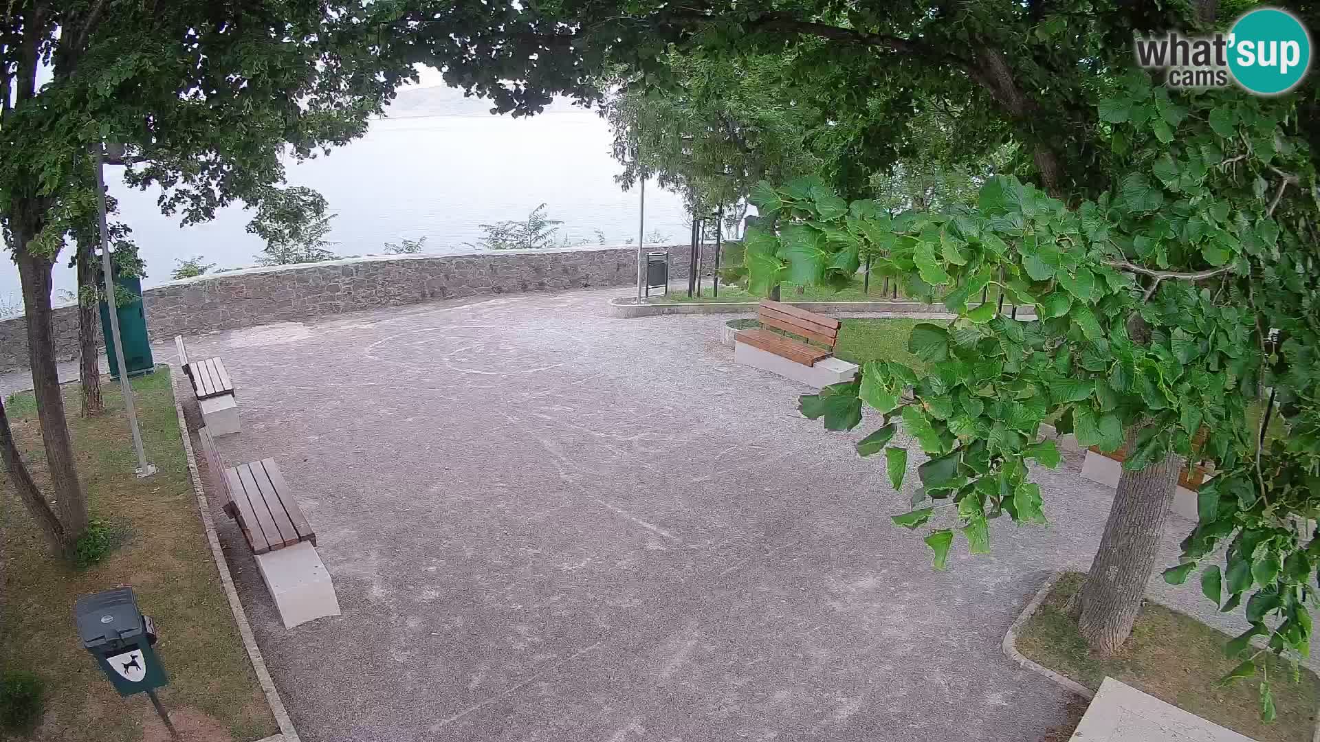 Senj Live Cam – Writers’ Park and the Velebit Channel