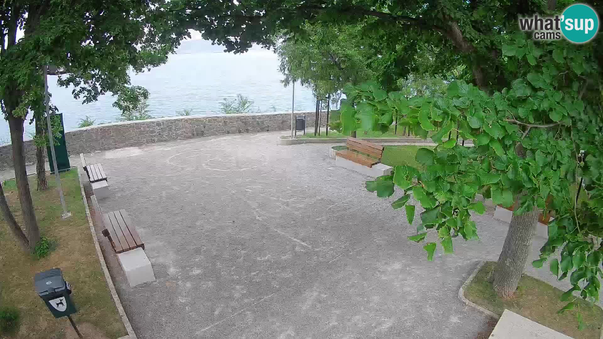 Senj Live Cam – Writers’ Park and the Velebit Channel