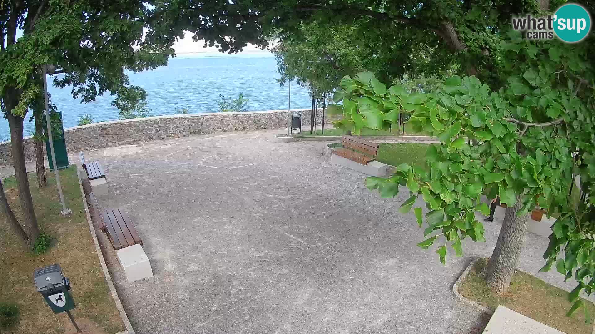Senj Live Cam – Writers’ Park and the Velebit Channel