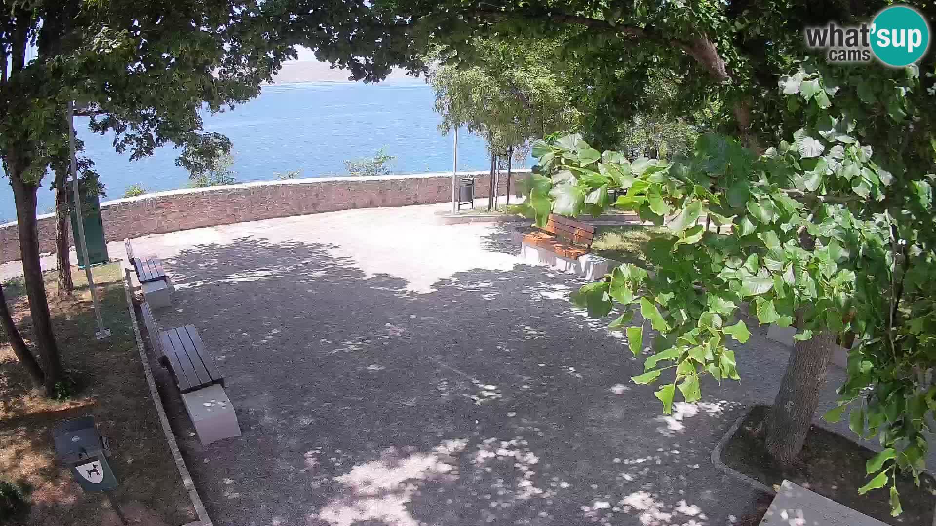 Senj Live Cam – Writers’ Park and the Velebit Channel