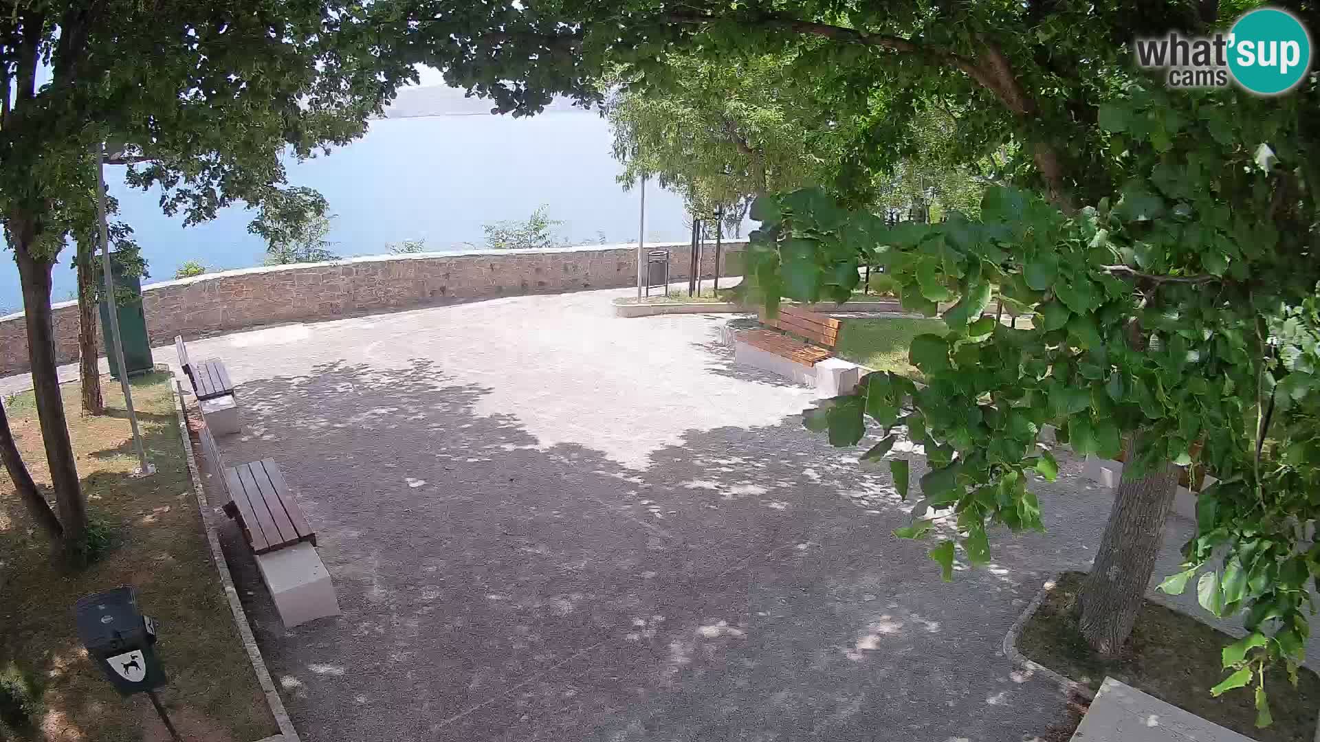 Senj Live Cam – Writers’ Park and the Velebit Channel