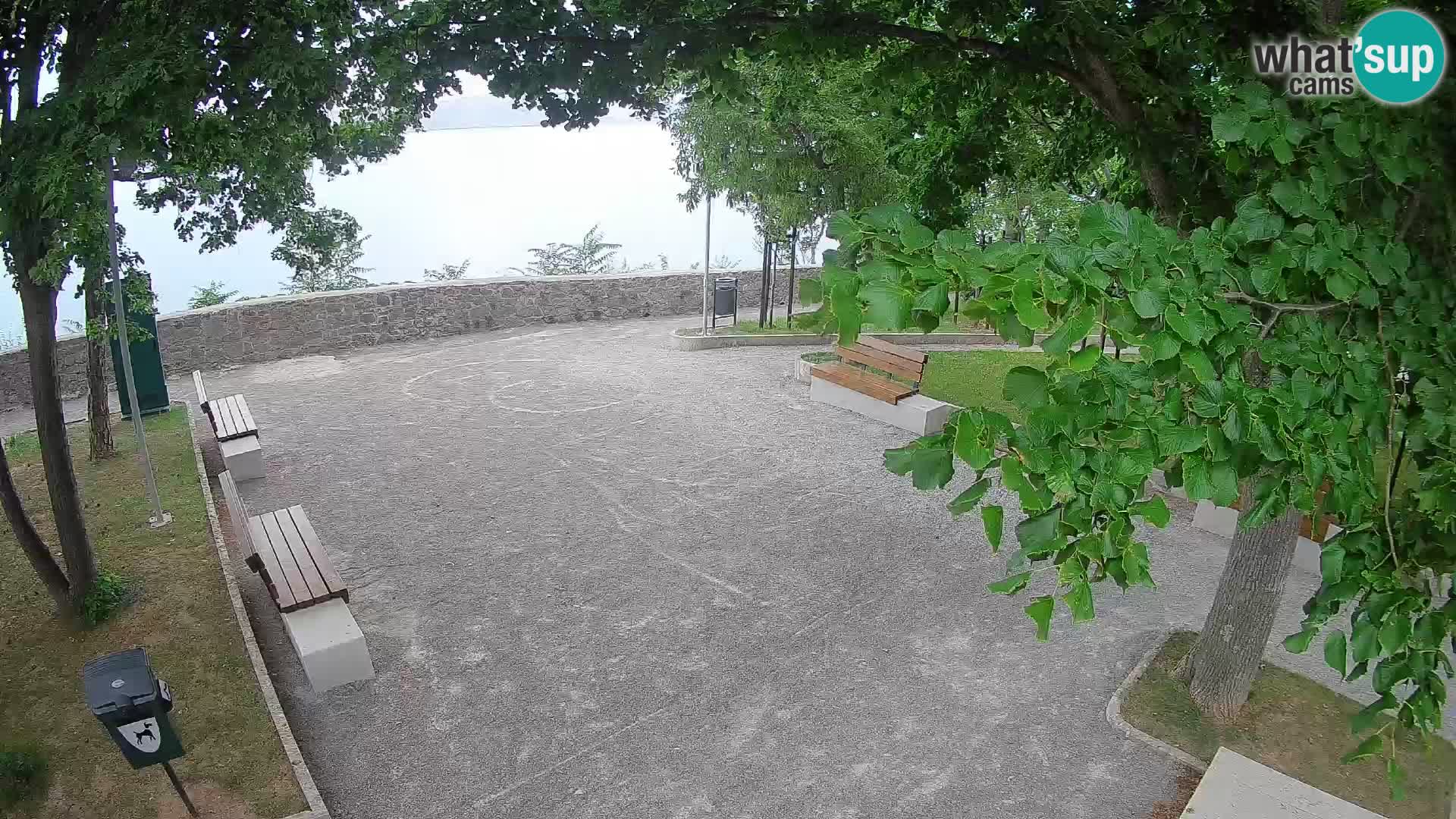 Senj Live Cam – Writers’ Park and the Velebit Channel