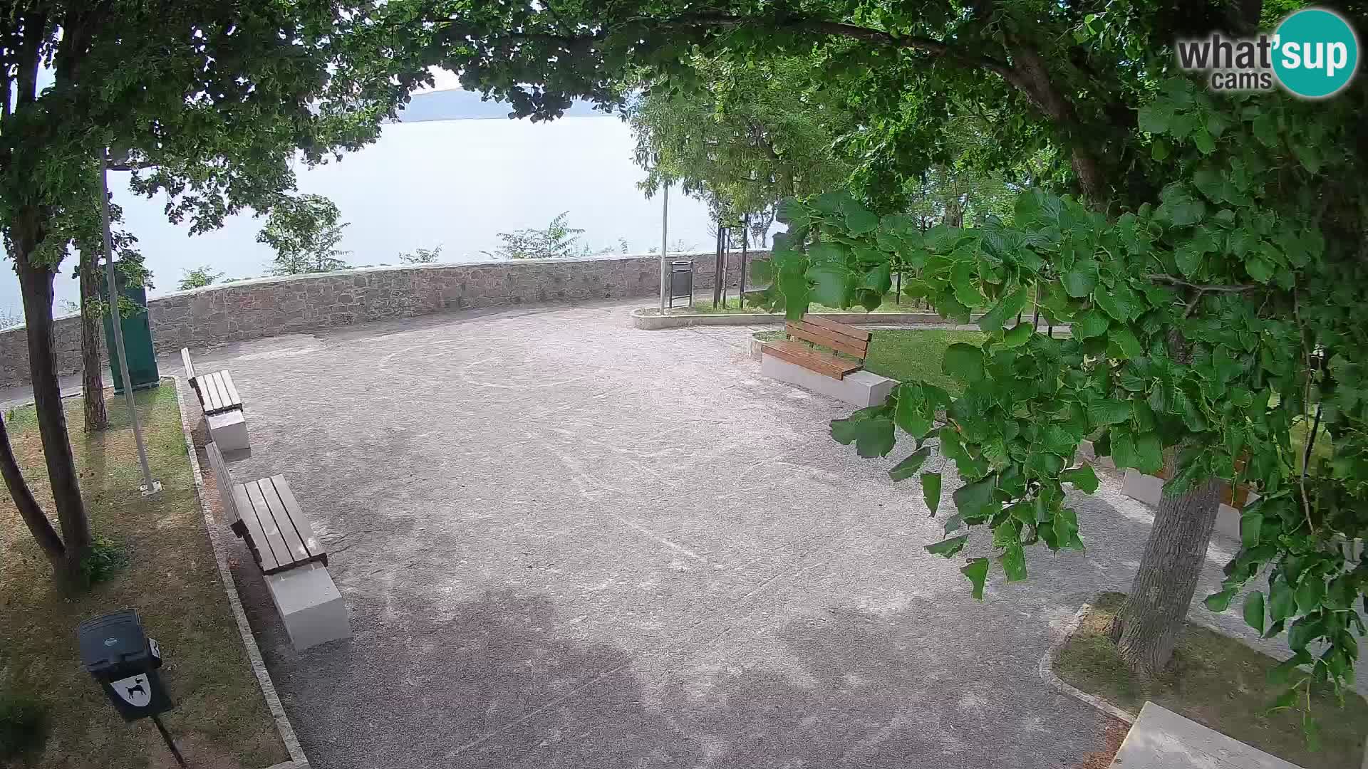 Senj Live Cam – Writers’ Park and the Velebit Channel