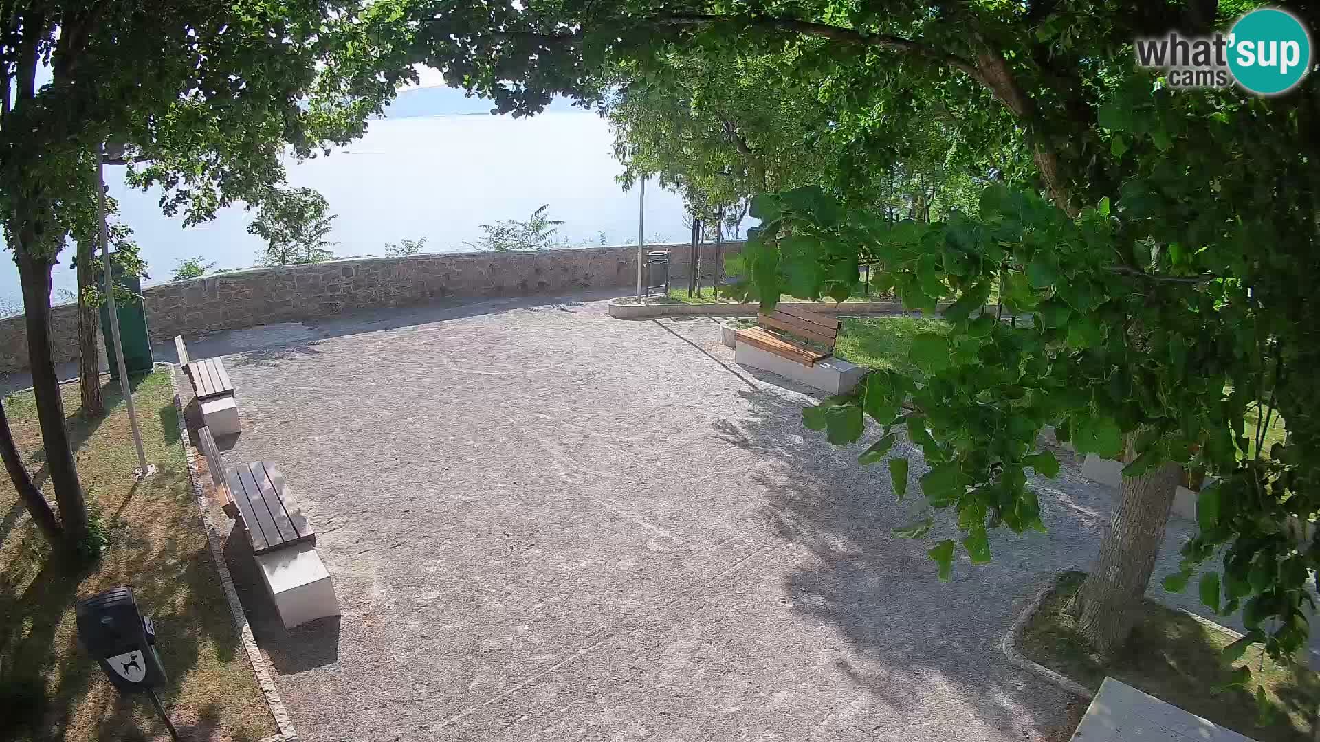 Senj Live Cam – Writers’ Park and the Velebit Channel