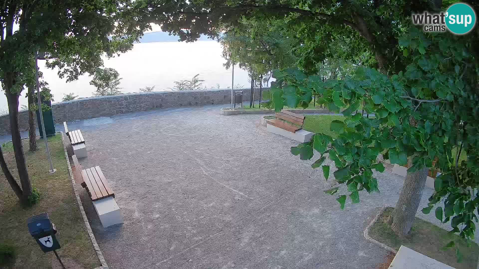 Senj Live Cam – Writers’ Park and the Velebit Channel