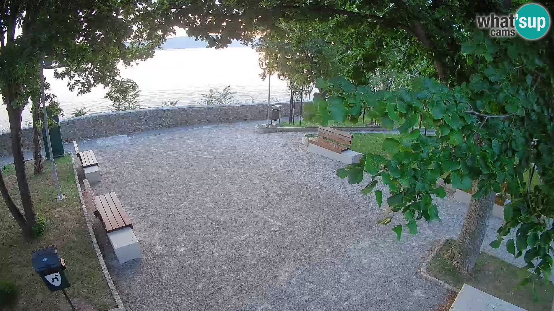 Senj Live Cam – Writers’ Park and the Velebit Channel