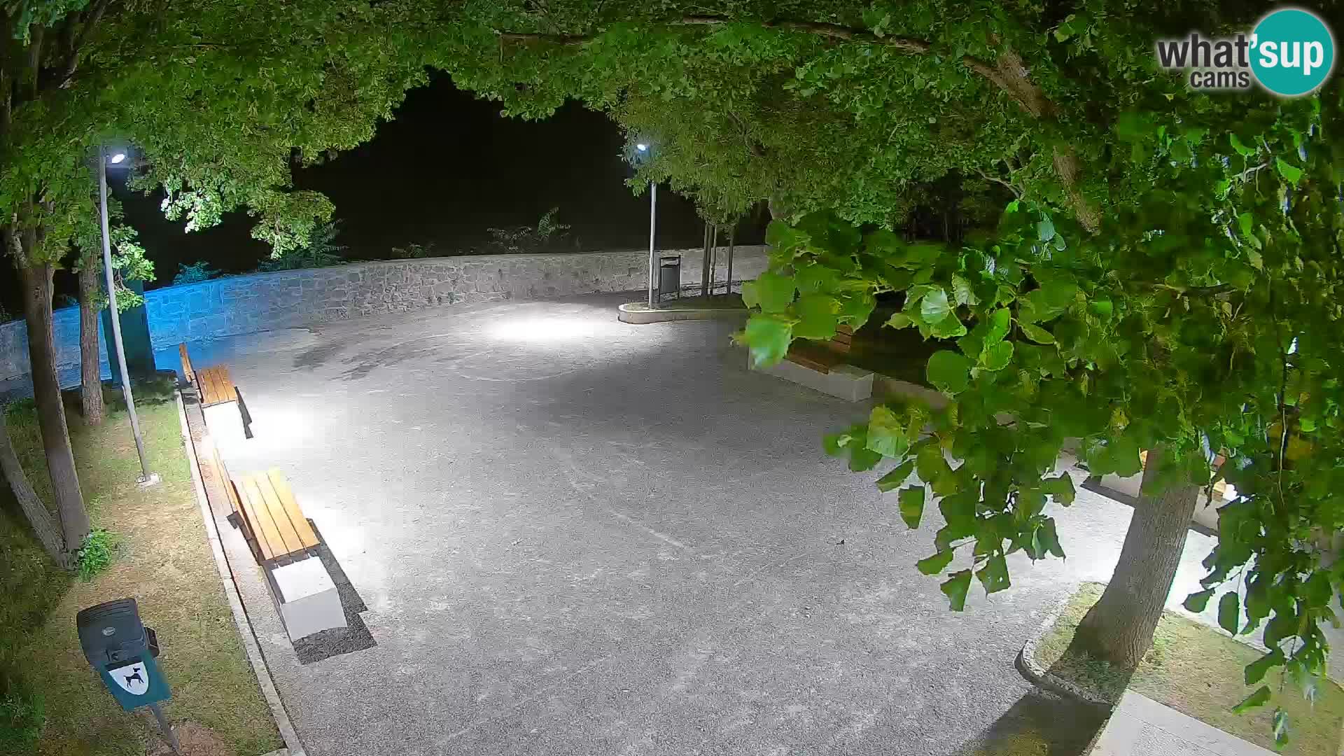 Senj Live Cam – Writers’ Park and the Velebit Channel