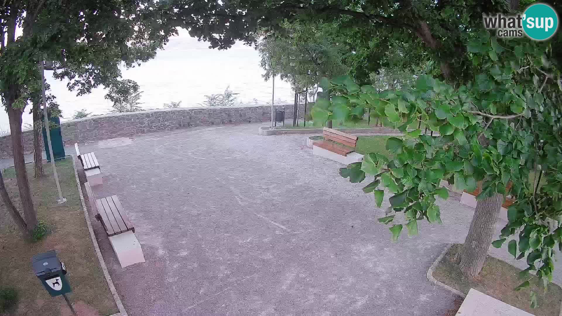 Senj Live Cam – Writers’ Park and the Velebit Channel