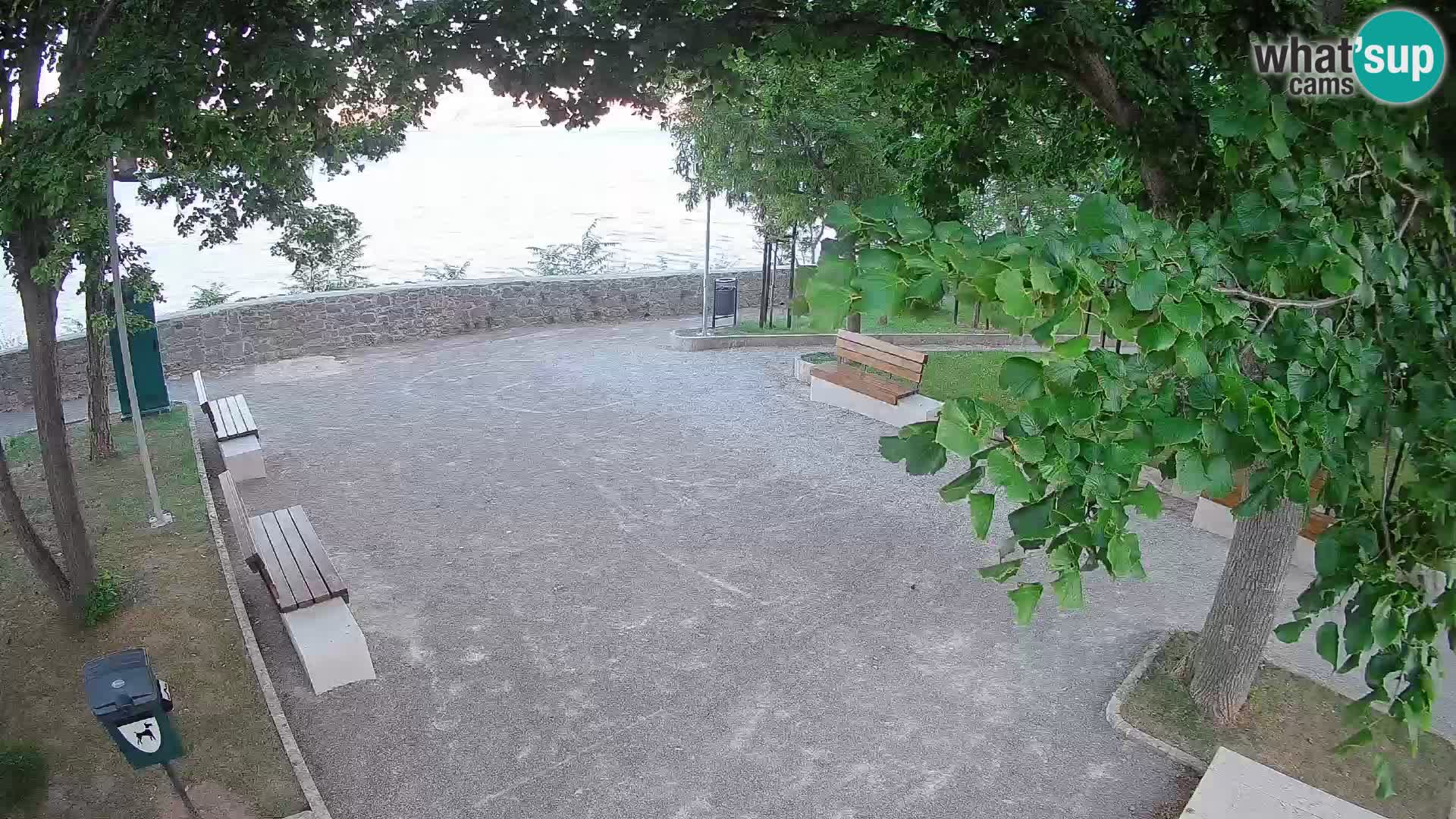 Senj Live Cam – Writers’ Park and the Velebit Channel