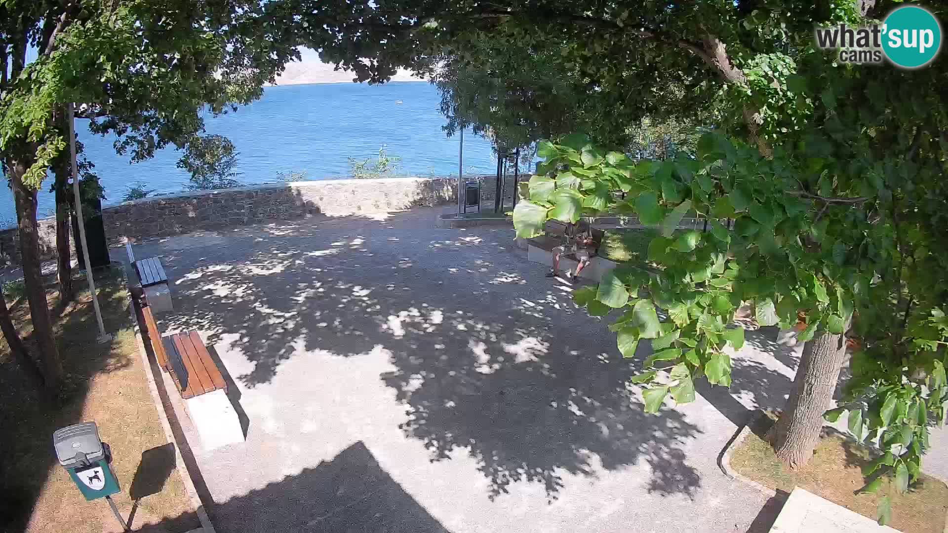 Senj Live Cam – Writers’ Park and the Velebit Channel