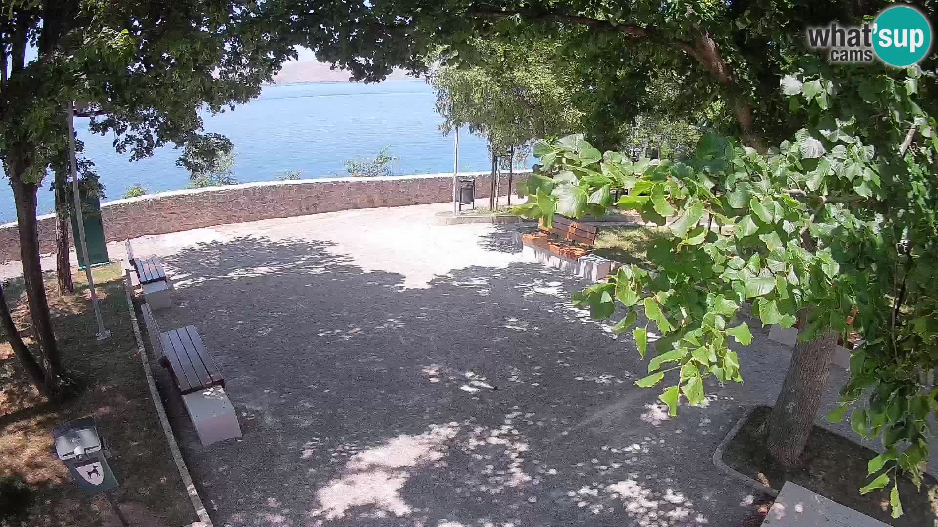 Senj Live Cam – Writers’ Park and the Velebit Channel