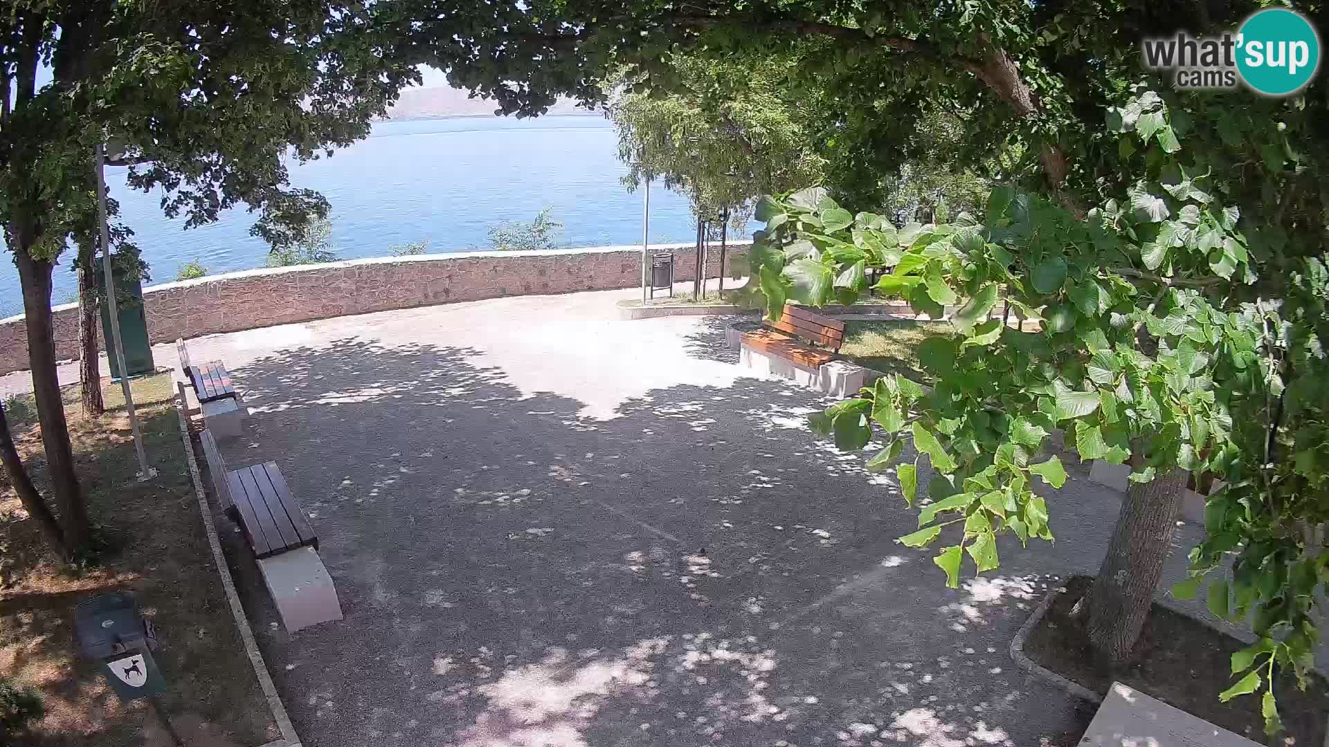Senj Live Cam – Writers’ Park and the Velebit Channel