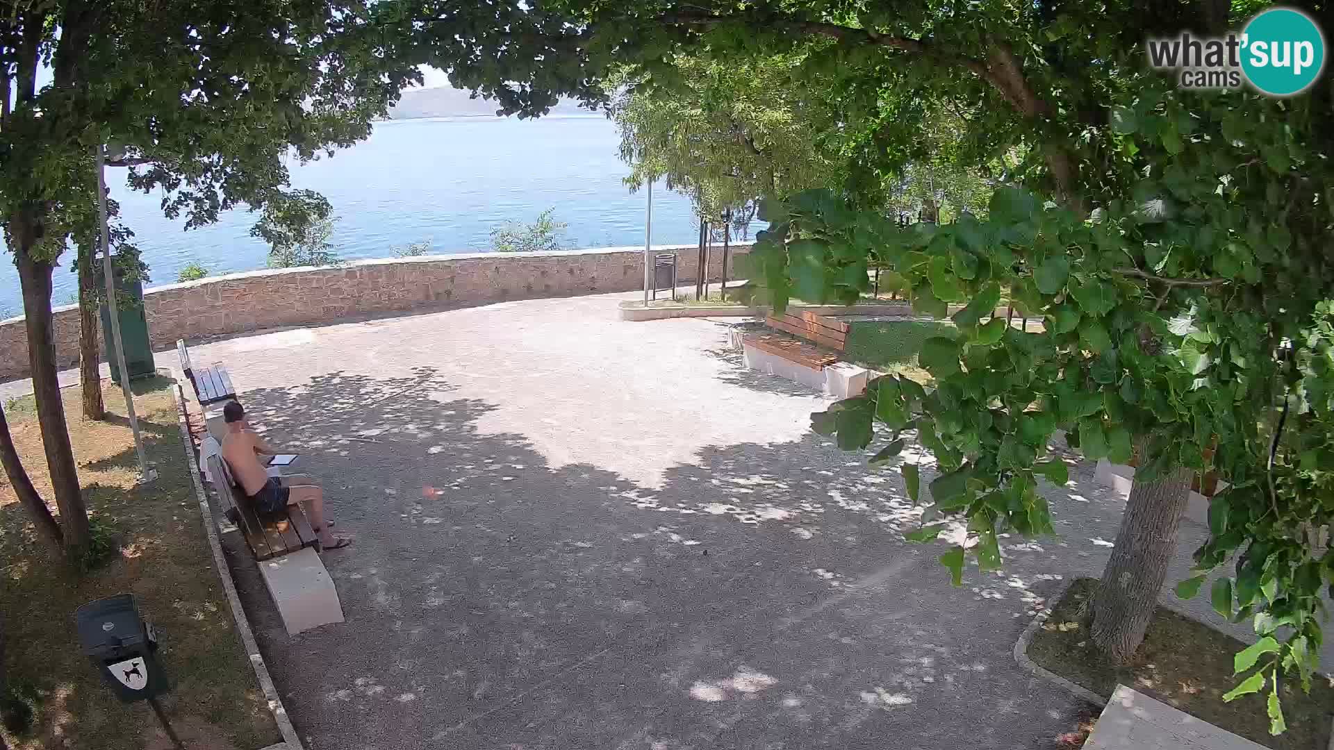 Senj Live Cam – Writers’ Park and the Velebit Channel