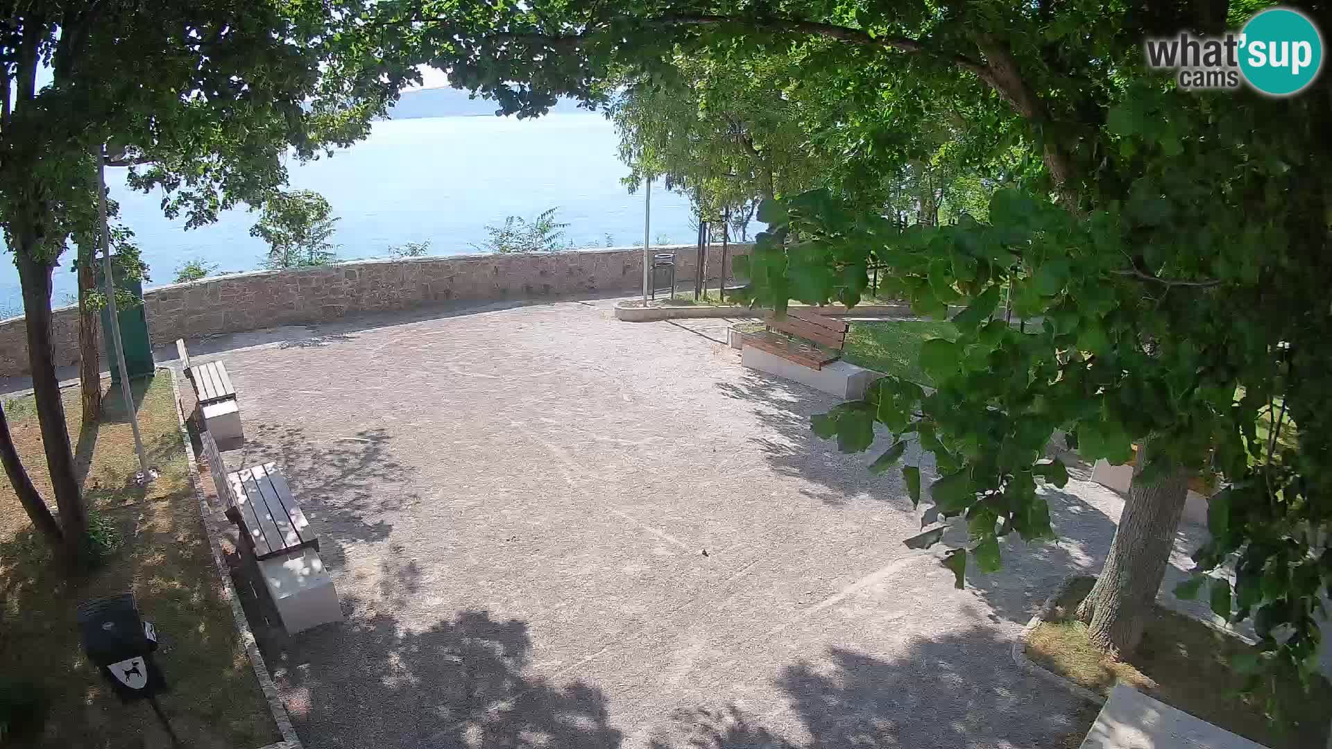 Senj Live Cam – Writers’ Park and the Velebit Channel