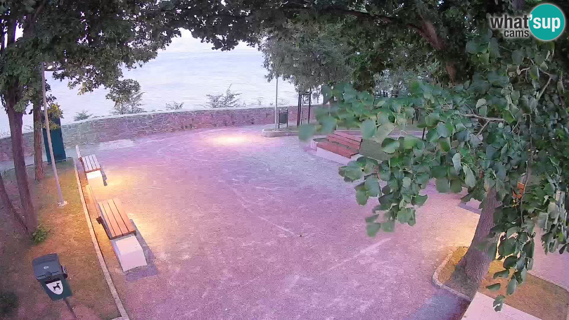 Senj Live Cam – Writers’ Park and the Velebit Channel