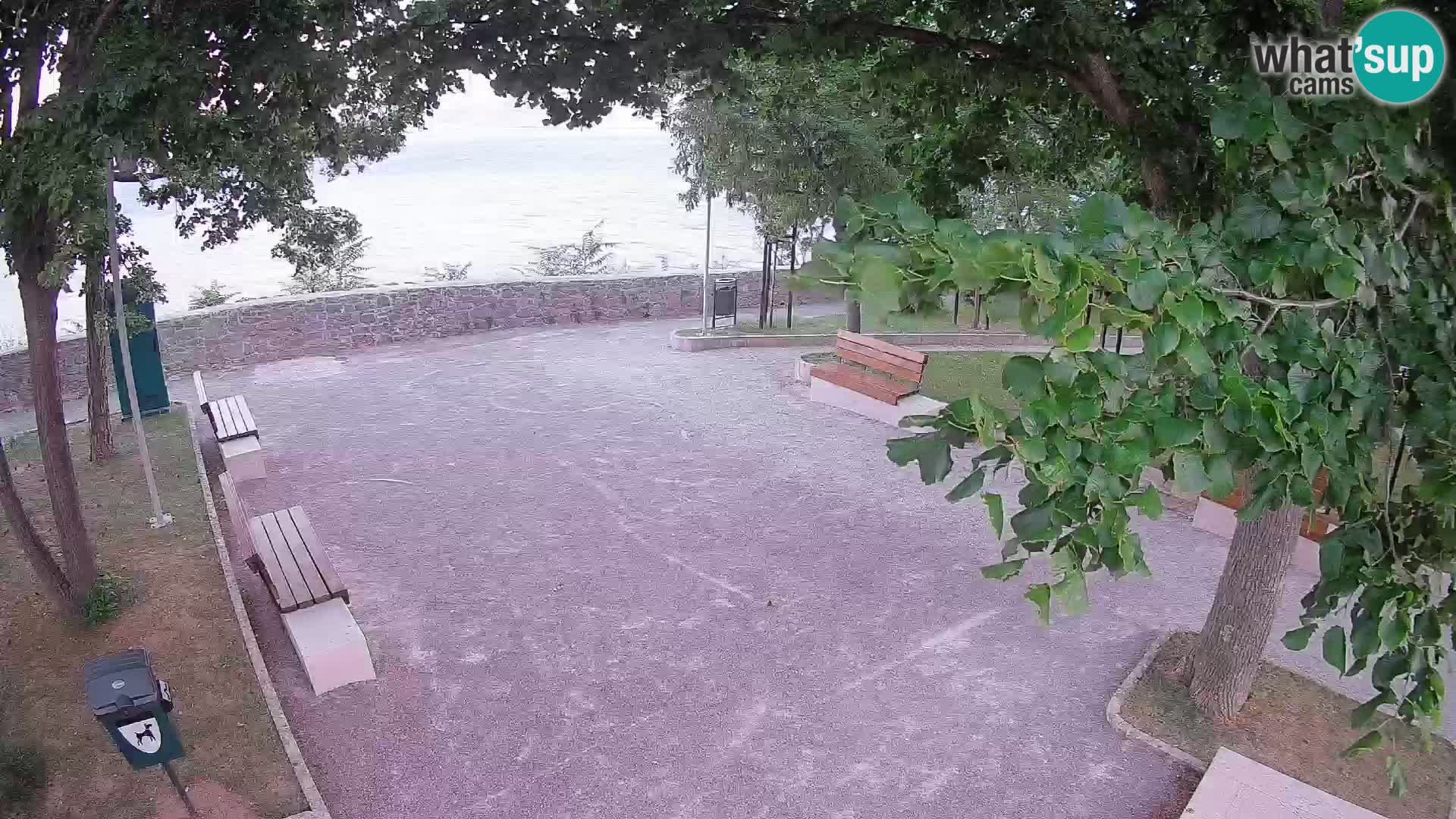 Senj Live Cam – Writers’ Park and the Velebit Channel