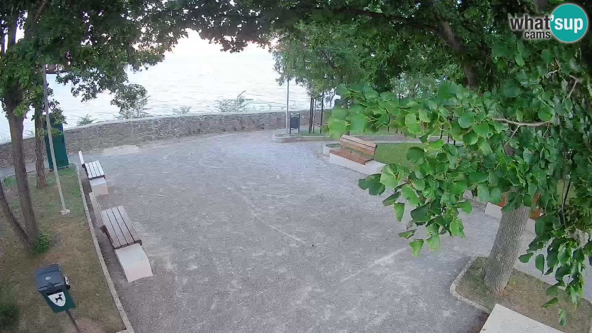 Senj Live Cam – Writers’ Park and the Velebit Channel